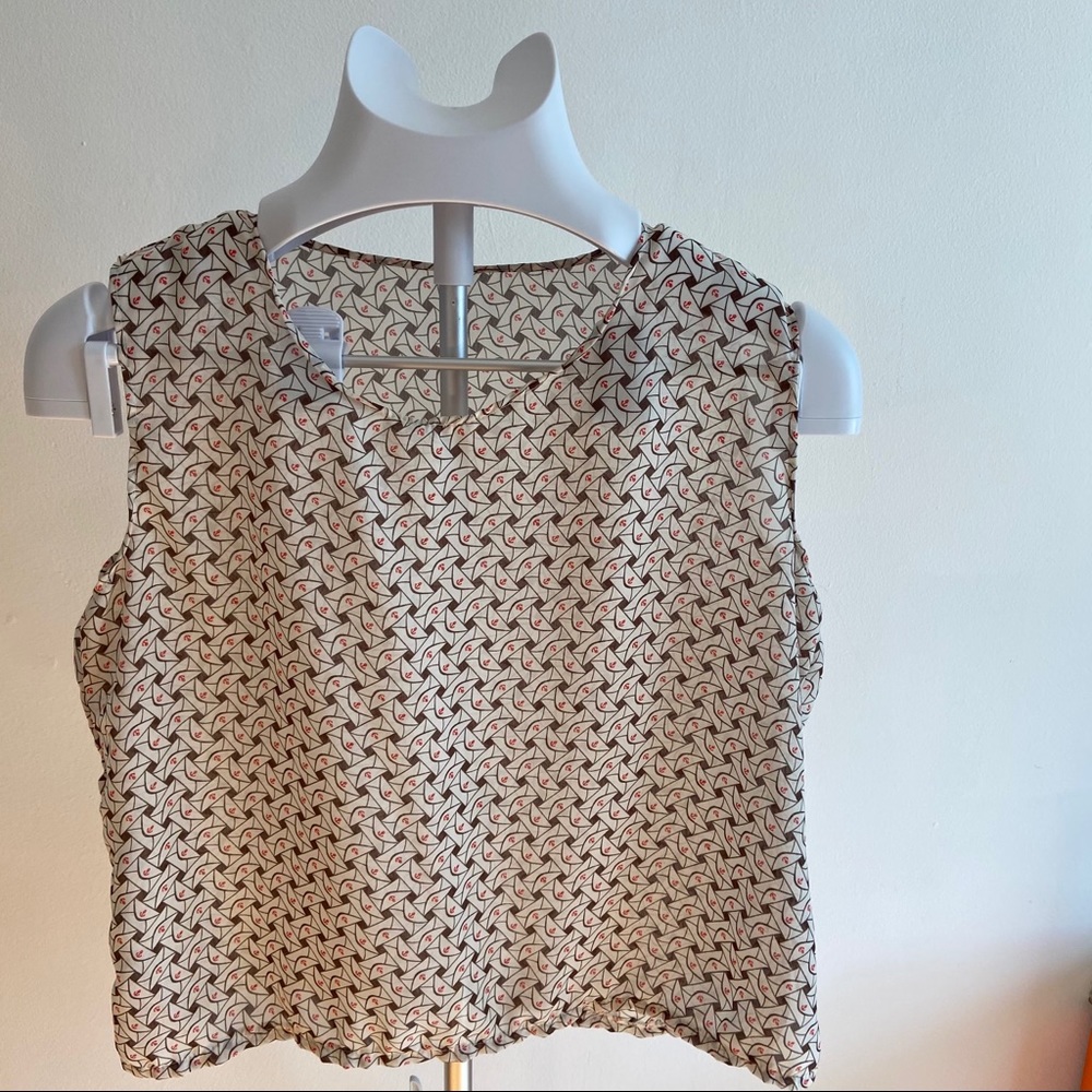 ๐โ๏ธ Patterned chiffon shell - Picture 3 of 4